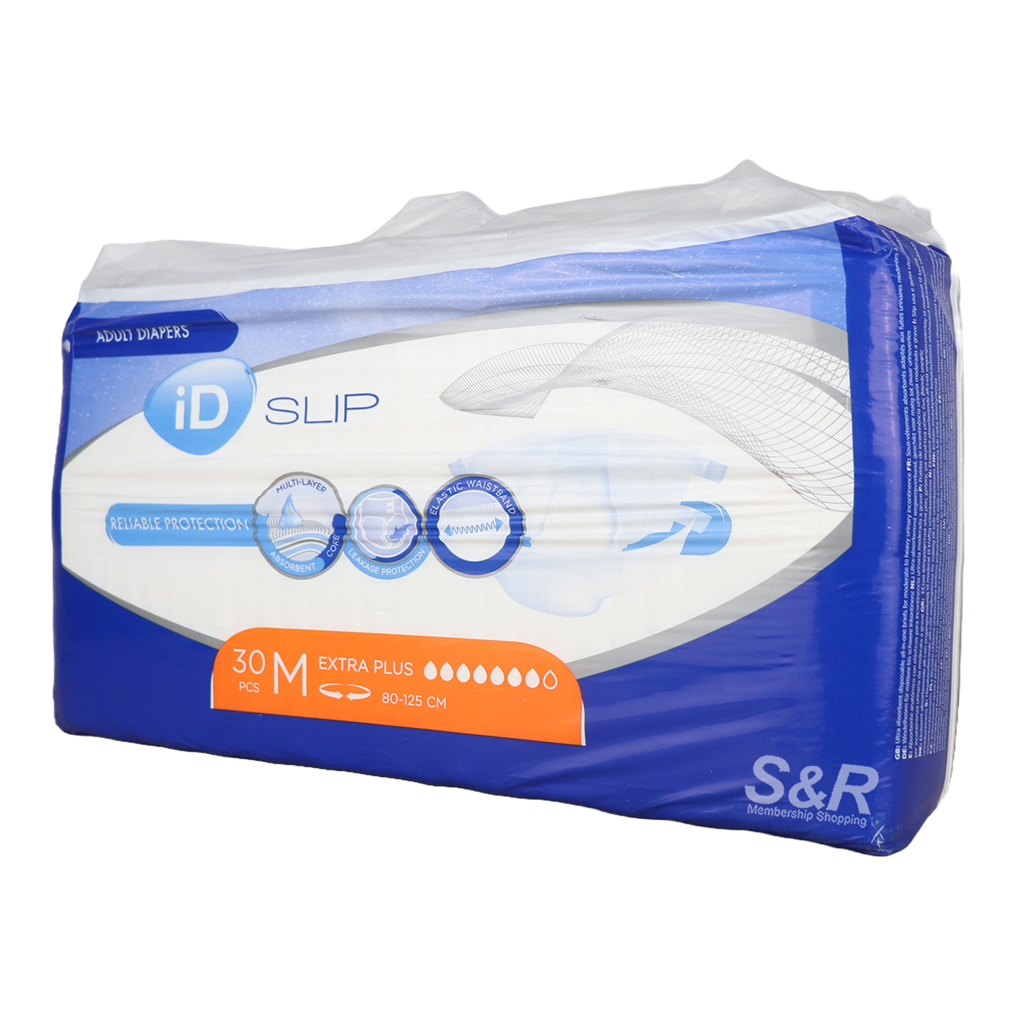 ID Slip Adult Diapers Medium 30pcs